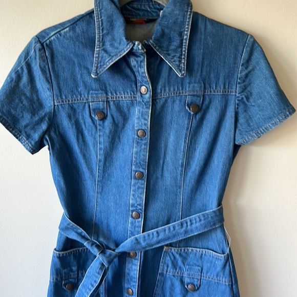 Vintage denim dress - Picture 2 of 9